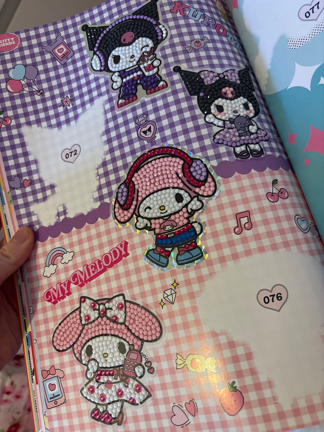 Customer photo review of Hello Kitty And Friends Crystal Art Sticker Pack