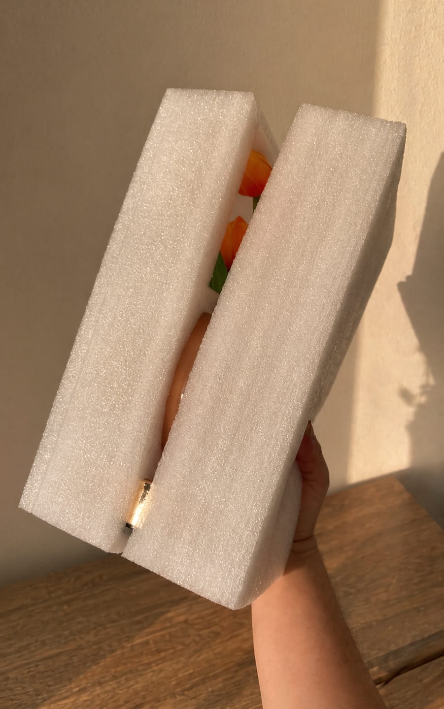Customer photo review of Lampara LED de Tulipanes