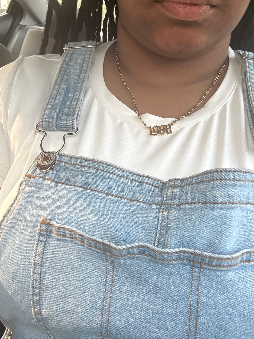 Customer photo review of Gothic Name Necklace w/ Cuban Chain