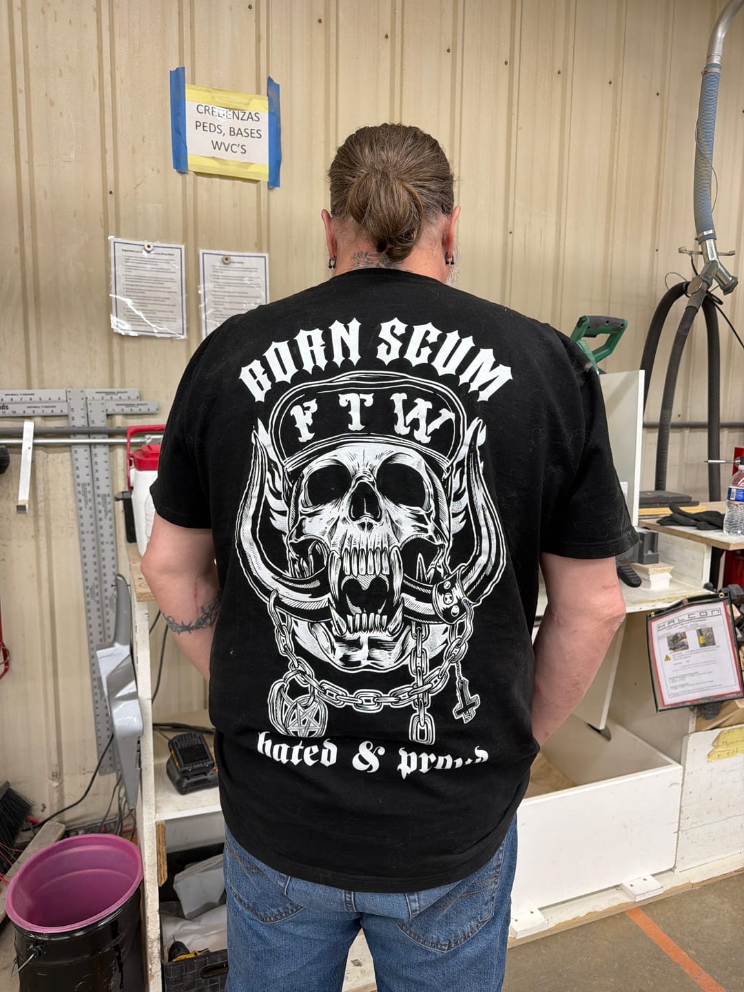 Customer photo review of HATED & PROUD T-SHIRT
