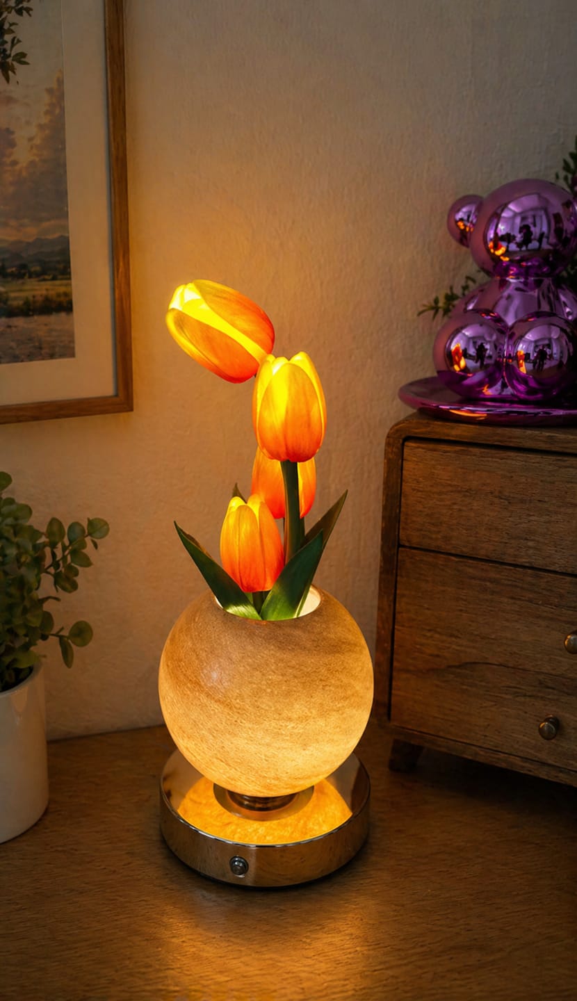 Customer photo review of Lampara LED de Tulipanes