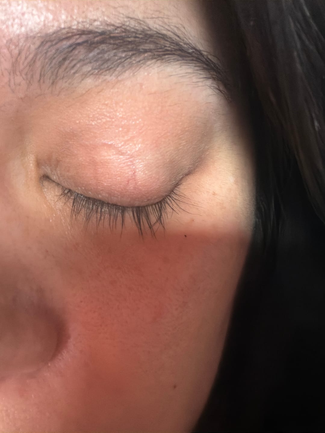 Customer photo review of fLASH EYELASH SERUM