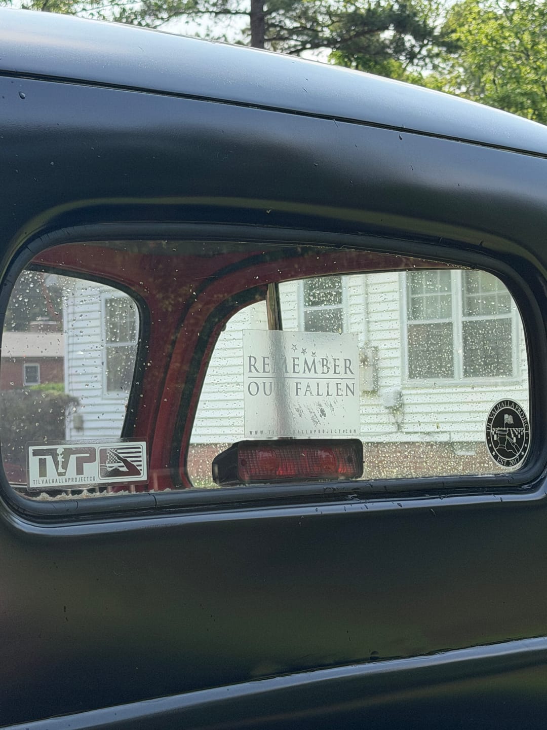 Customer photo review of Remember Our Fallen - Decal