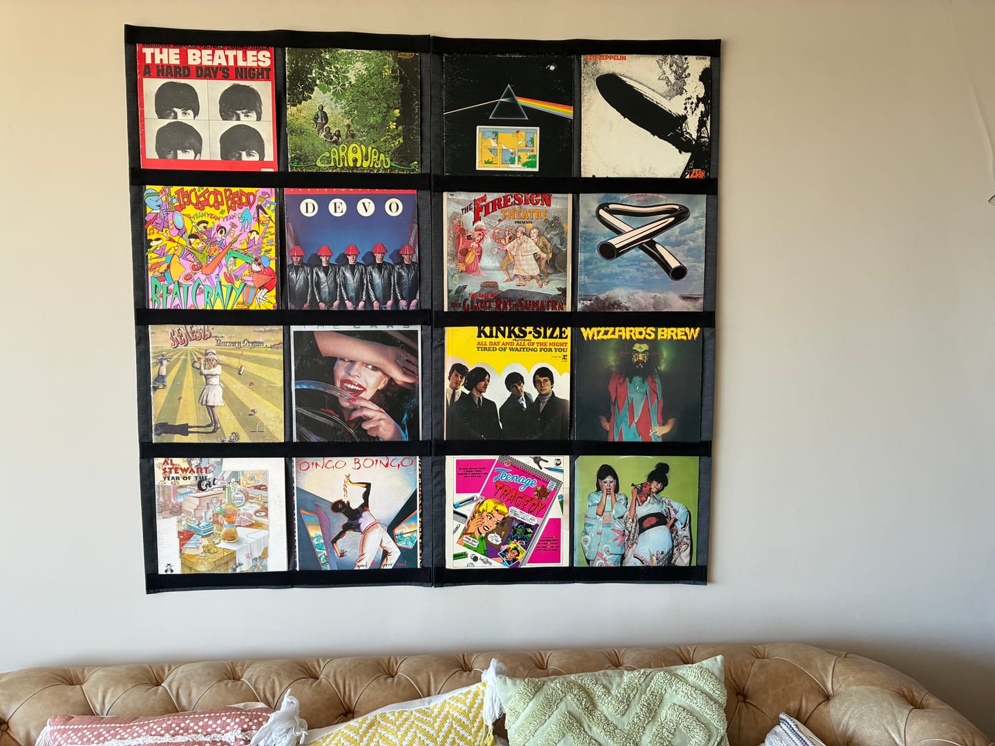 Customer photo review of 12" Vinyl Record Display Frame - LP Wall Storage
