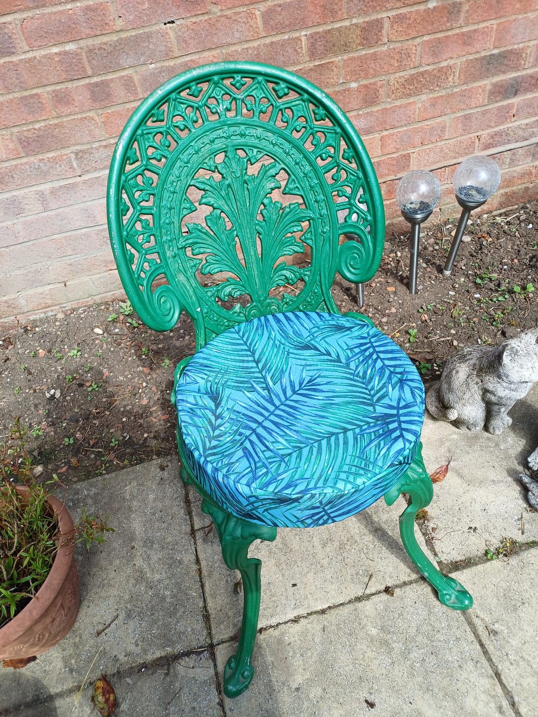 Customer photo review of Tropical Leaves Water Resistant Fabric