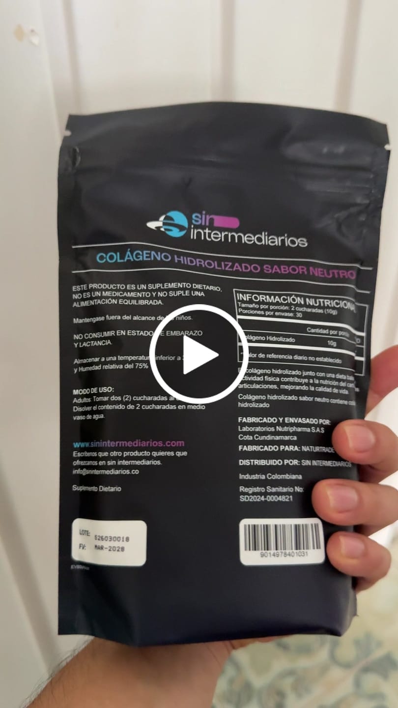 Customer video review of Colágeno Hidrolizado