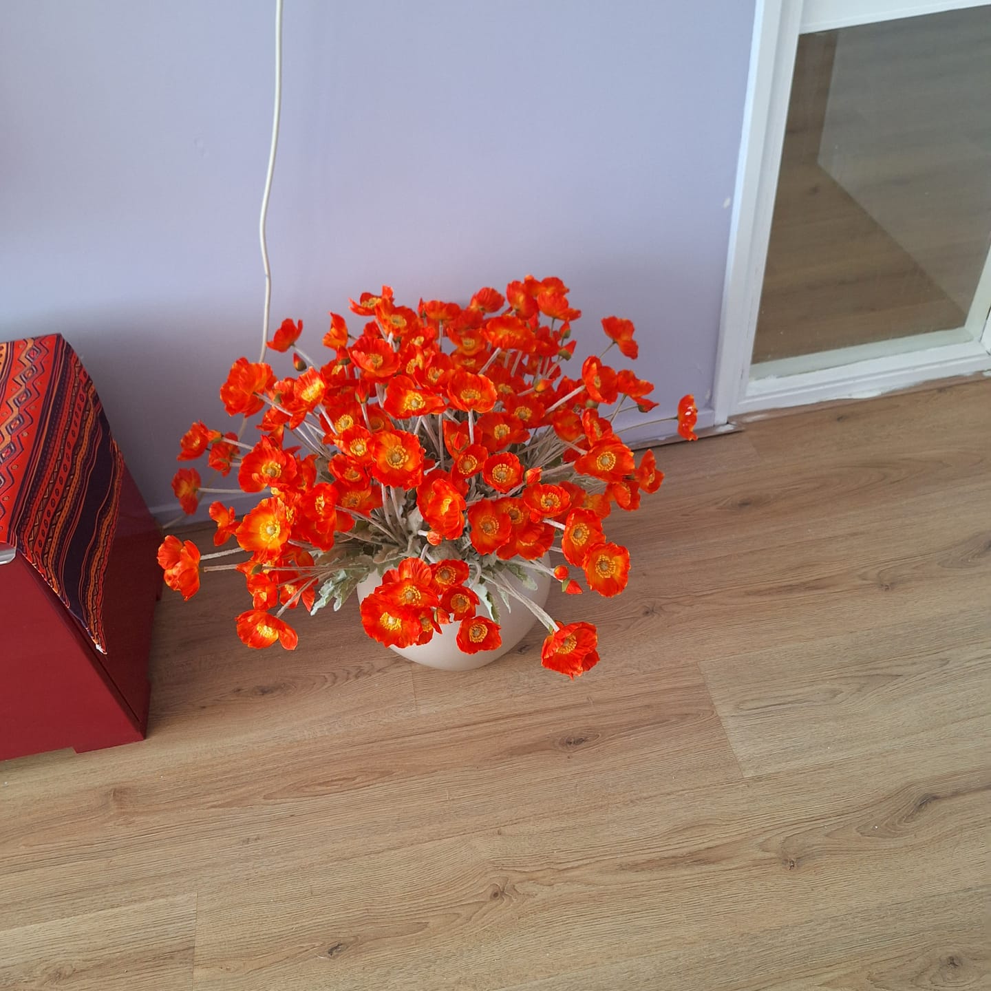Customer photo review of Zijden Klaprozen - Oranje