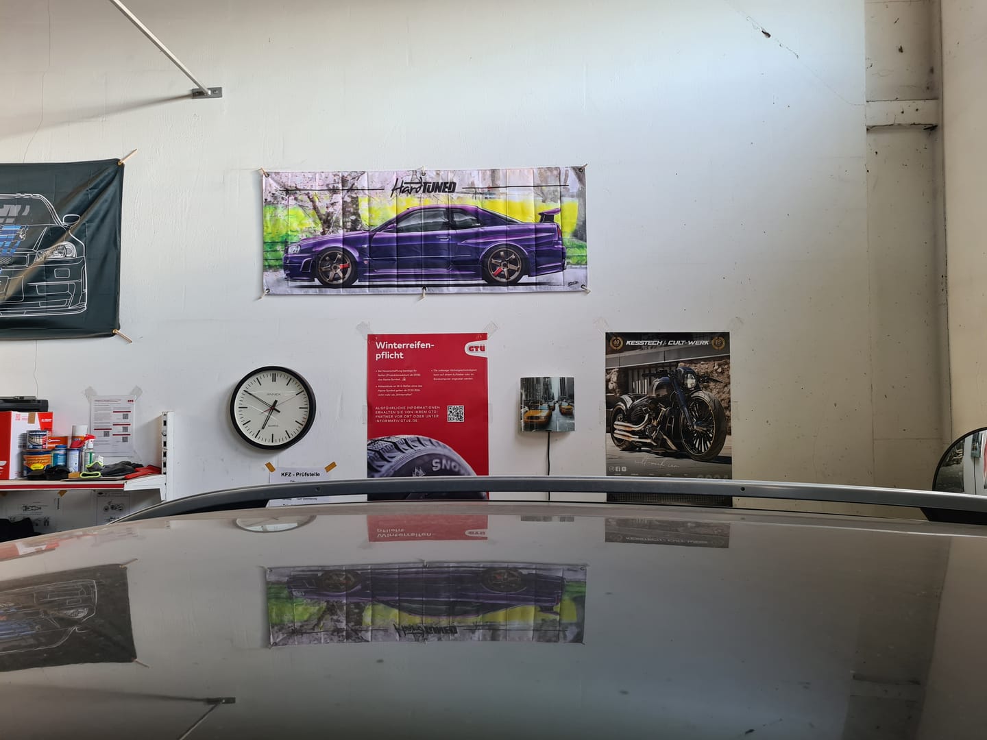 Customer photo review of Nissan Skyline R34 GTR Garage Flag