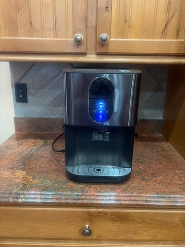 Customer photo review of Cowsar 44lbs/24H Nugget Ice Maker Countertop Dispenser