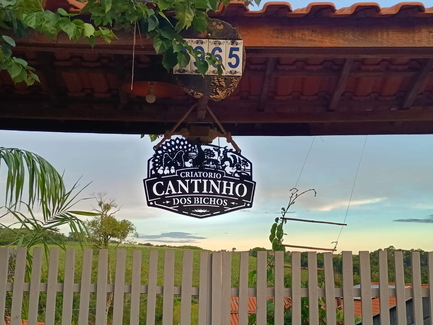 Customer photo review of Placa de Metal Personalizada - Fazenda