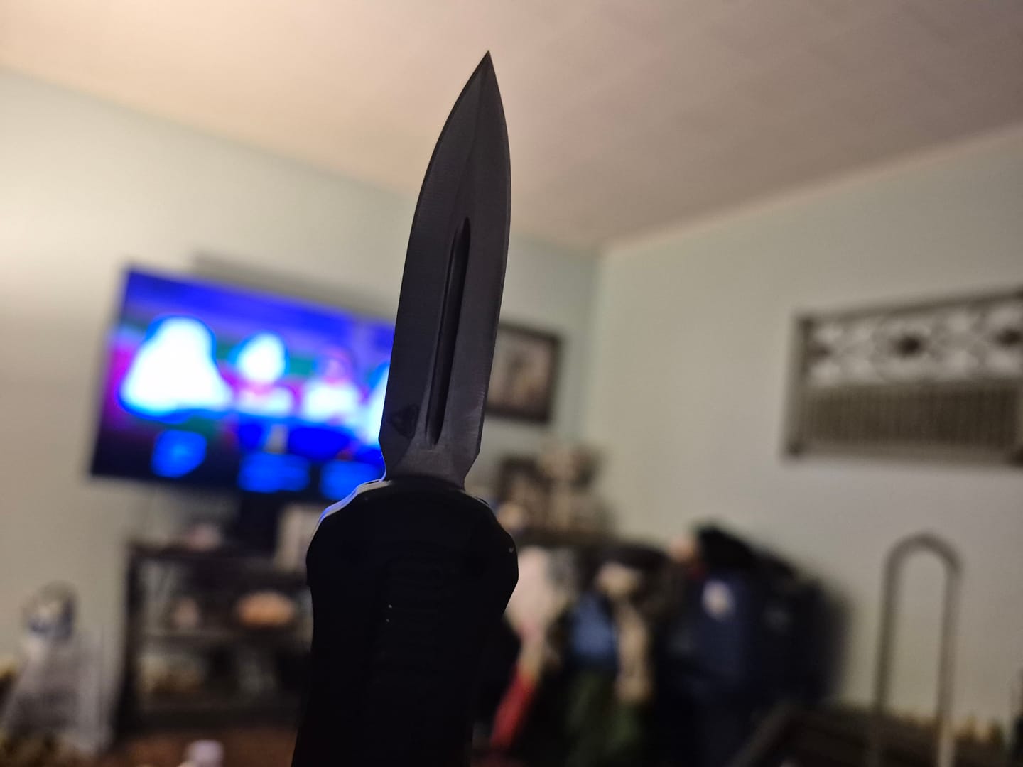 Customer photo review of VT Black Rocket Mini OTF Knife