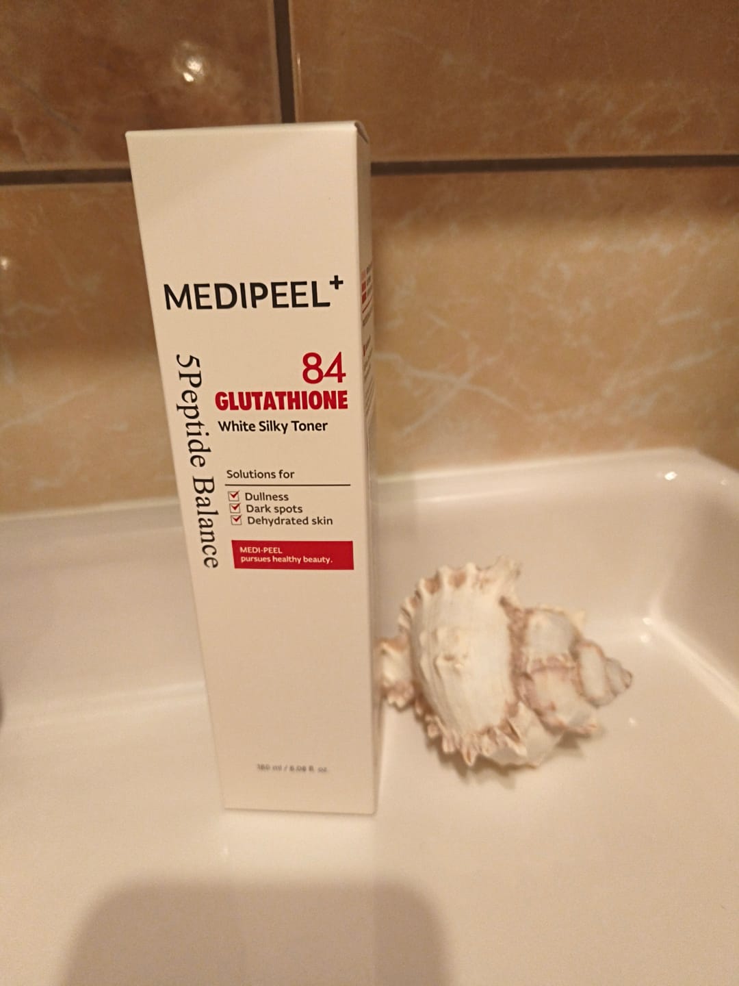 Customer photo review of Balinošs toniks ar glutationu MEDI-PEEL Bio-Intense Glutathione White Silky Toner