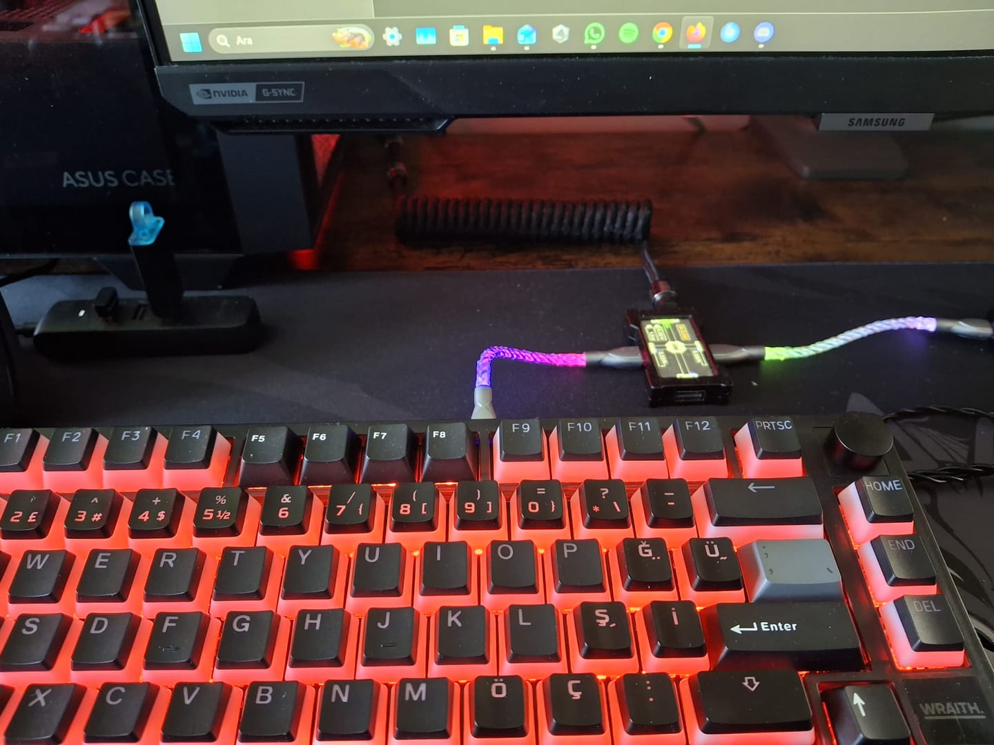 Customer photo review of Wraith Çift Yönlü Coiled Kablo
