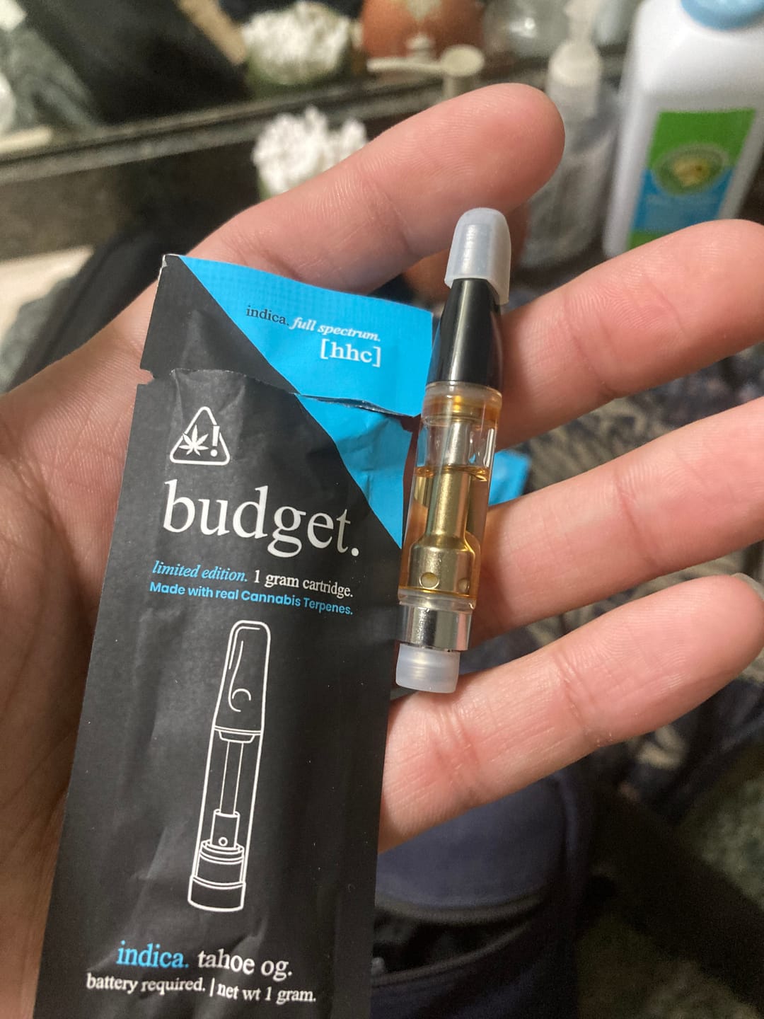 Customer photo review of 1 Gram HHC Full Spectrum Vape Cartridge | Pineapple Express - Sativa