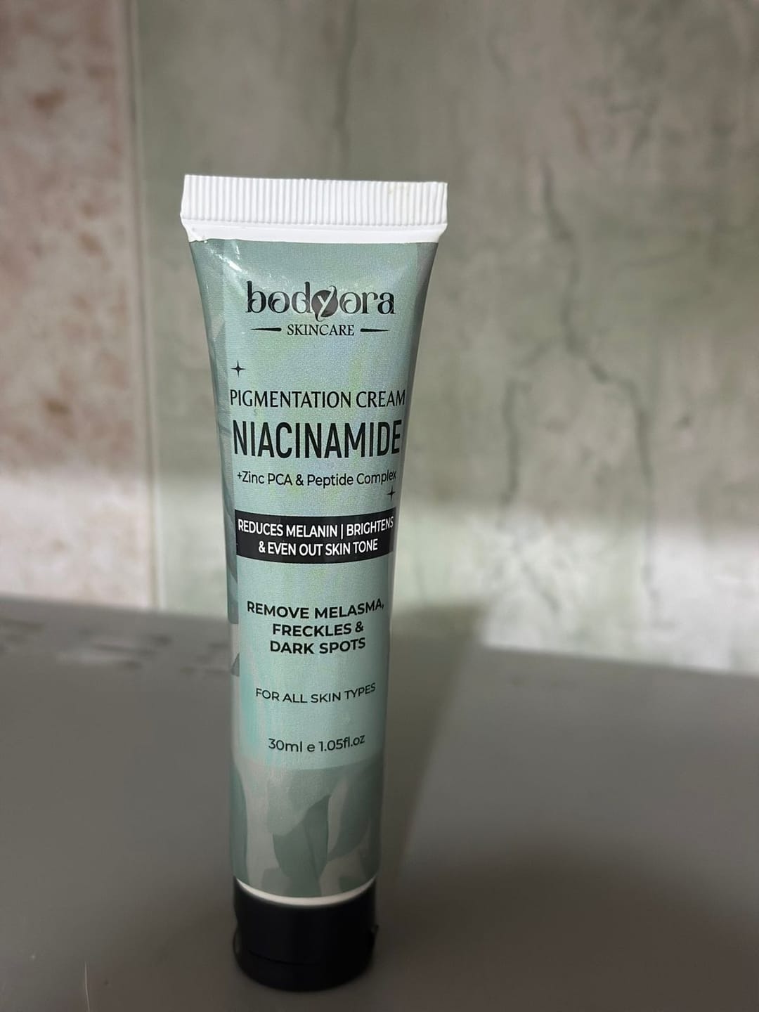 Customer photo review of Niacinamide Pigmentation Cream