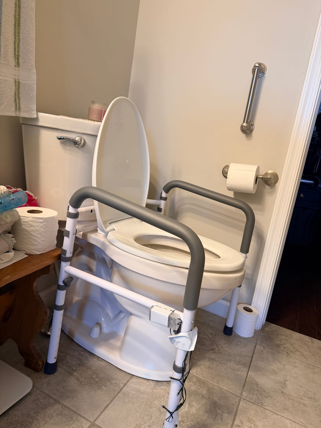Customer photo review of Toilet Safety Rail (350lb)