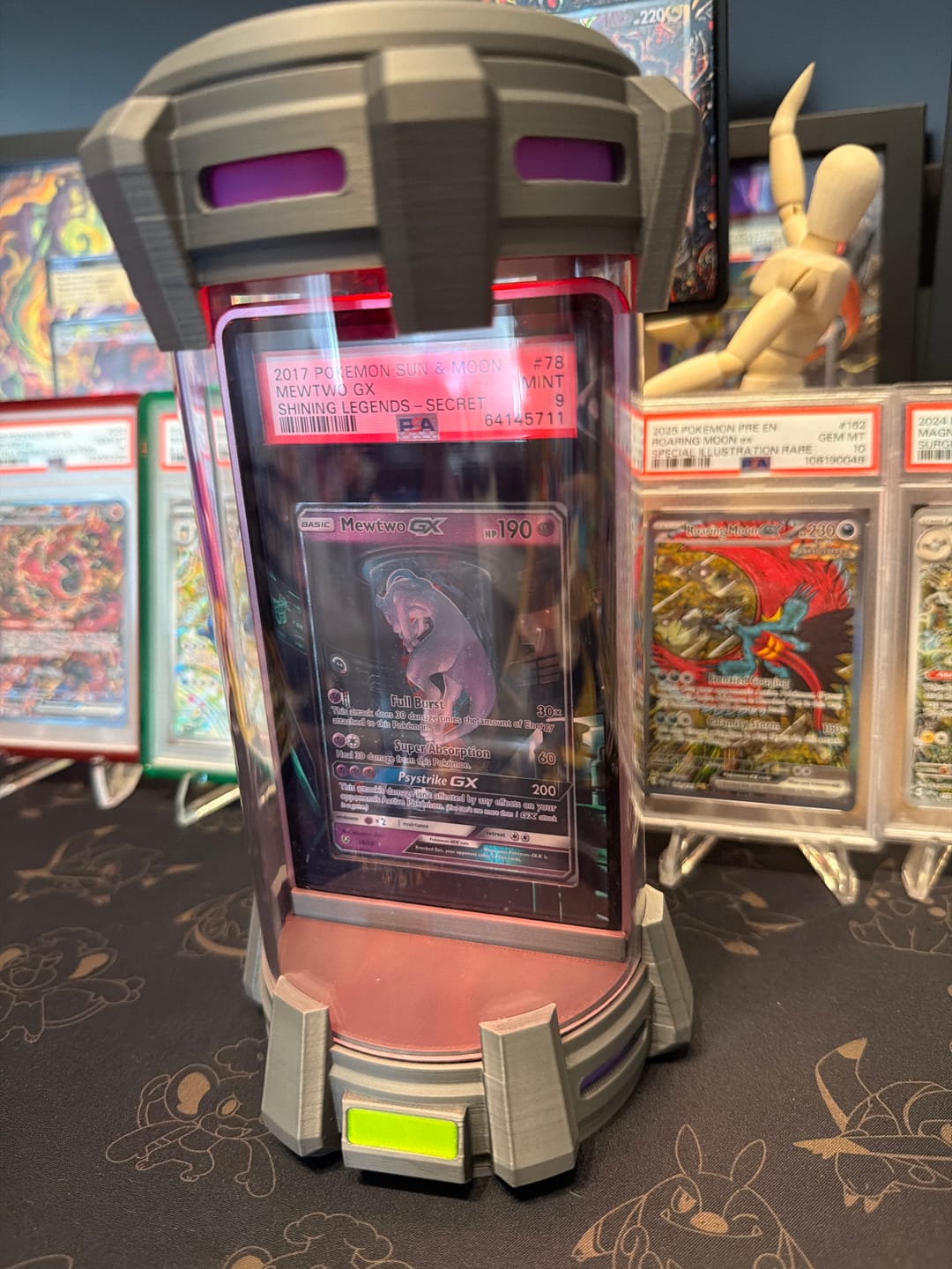 Customer photo review of Mewtwo-GX 78-73 SIR SAR Shining Legends Alternate Art Extended Art Display Cases