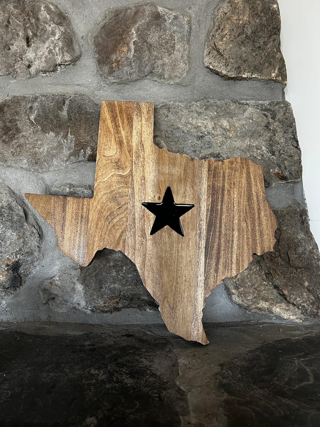 Customer photo review of 16x15" State Of Texas + Star Inlay Acrylic Router Template