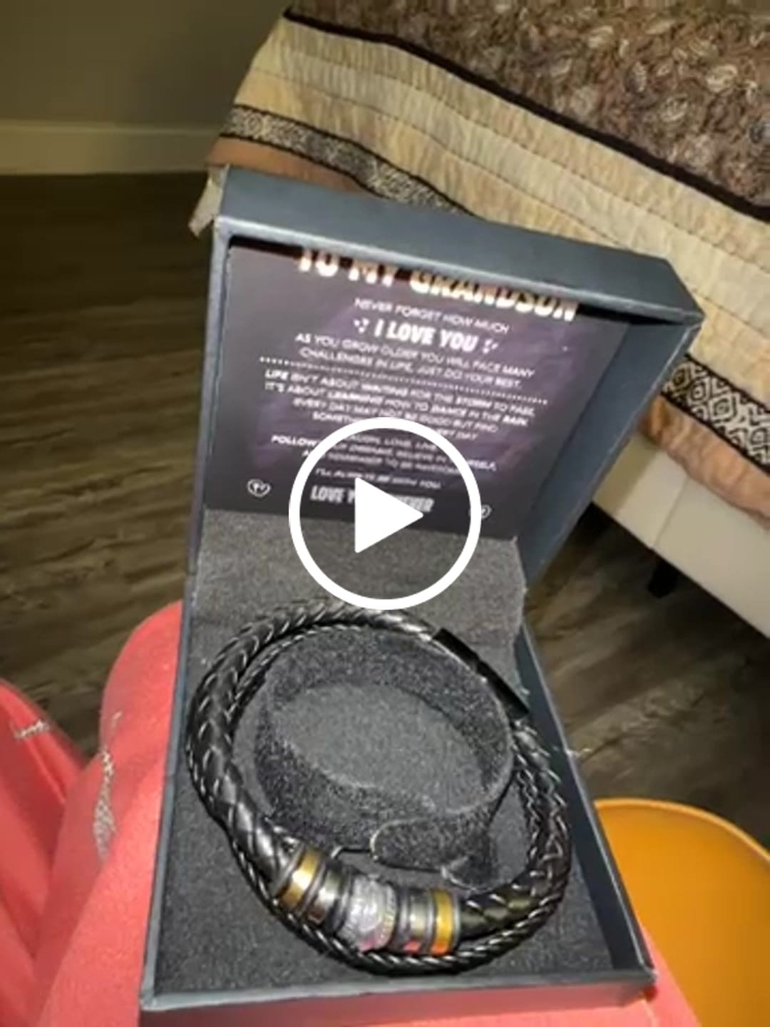 Customer video review of To my Grandson - Never forget that I love you