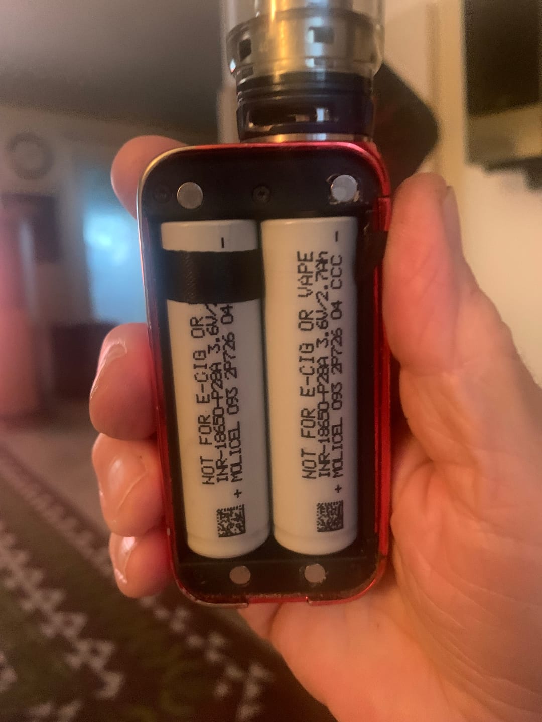 Customer photo review of Molicel P28A 18650 2800mAh 35A Battery