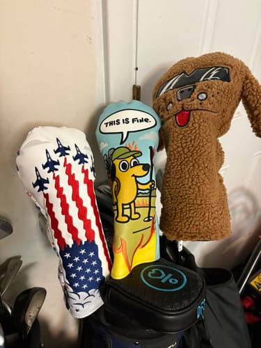 Customer photo review of This is Fine Headcover