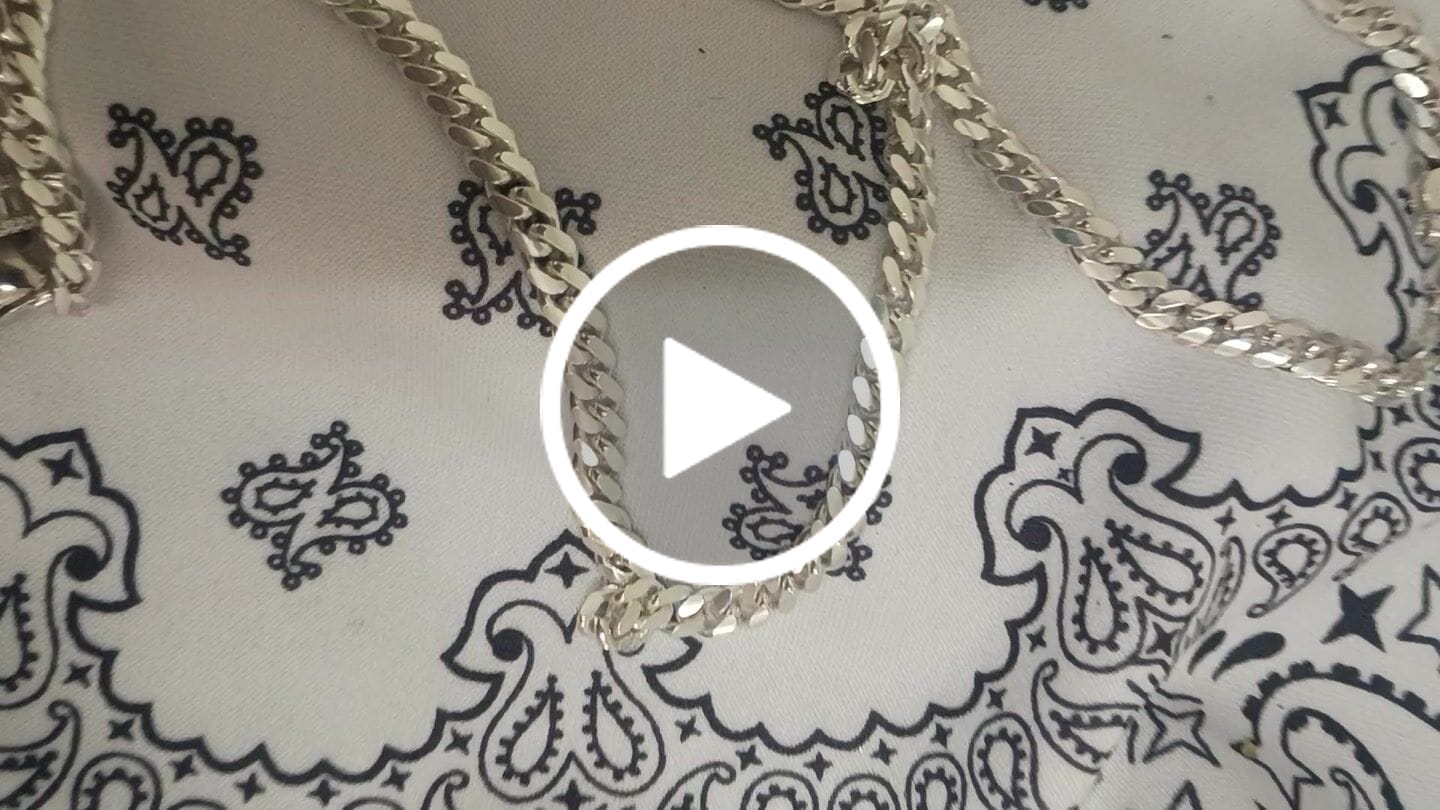 Customer video review of .925 Sterling Silver Miami Cuban Chain / Bracelet