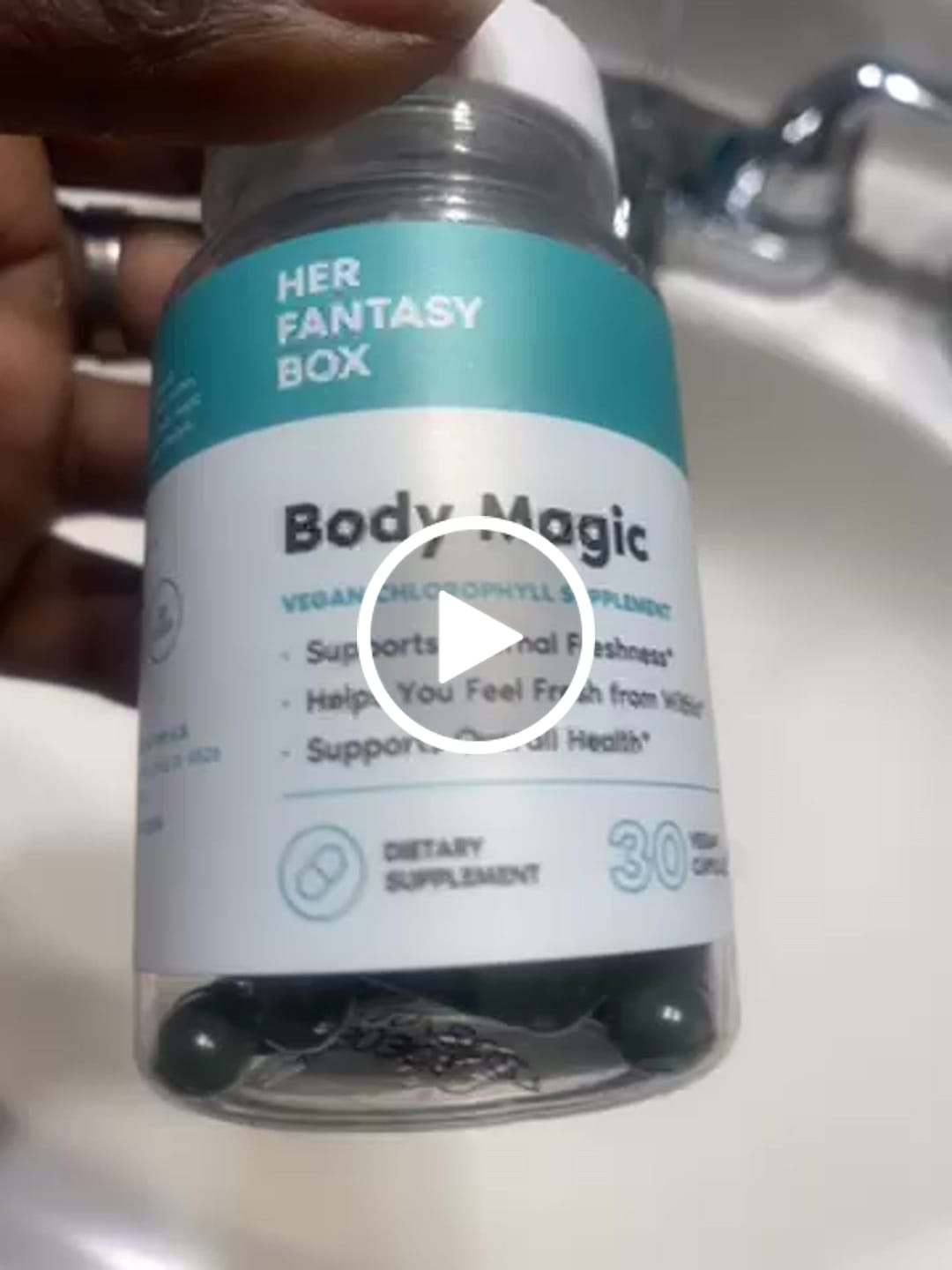Customer video review of Body Magic Chlorophyll Pill - For Body Odor, Detox & Skin