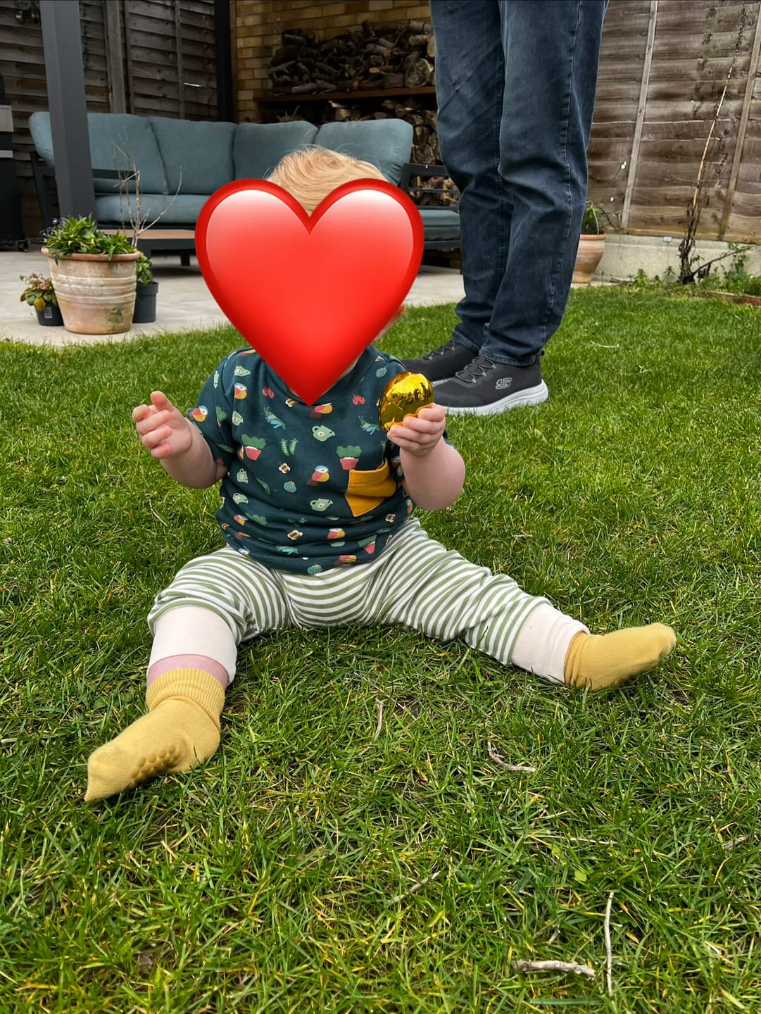 Customer photo review of Spring Garden Organic T Shirt & Jogger Playset