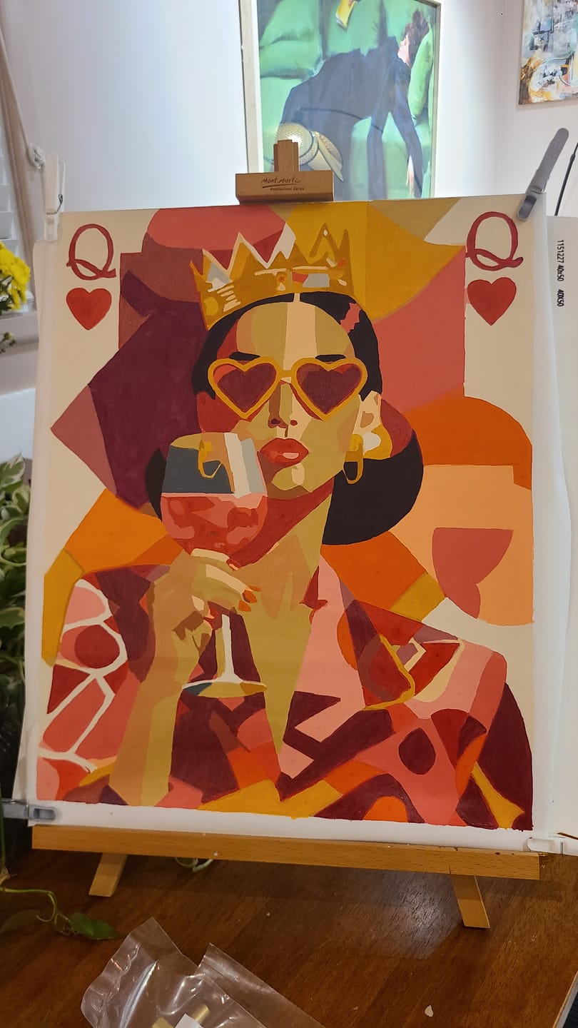 Customer photo review of The queen | Paint by Number