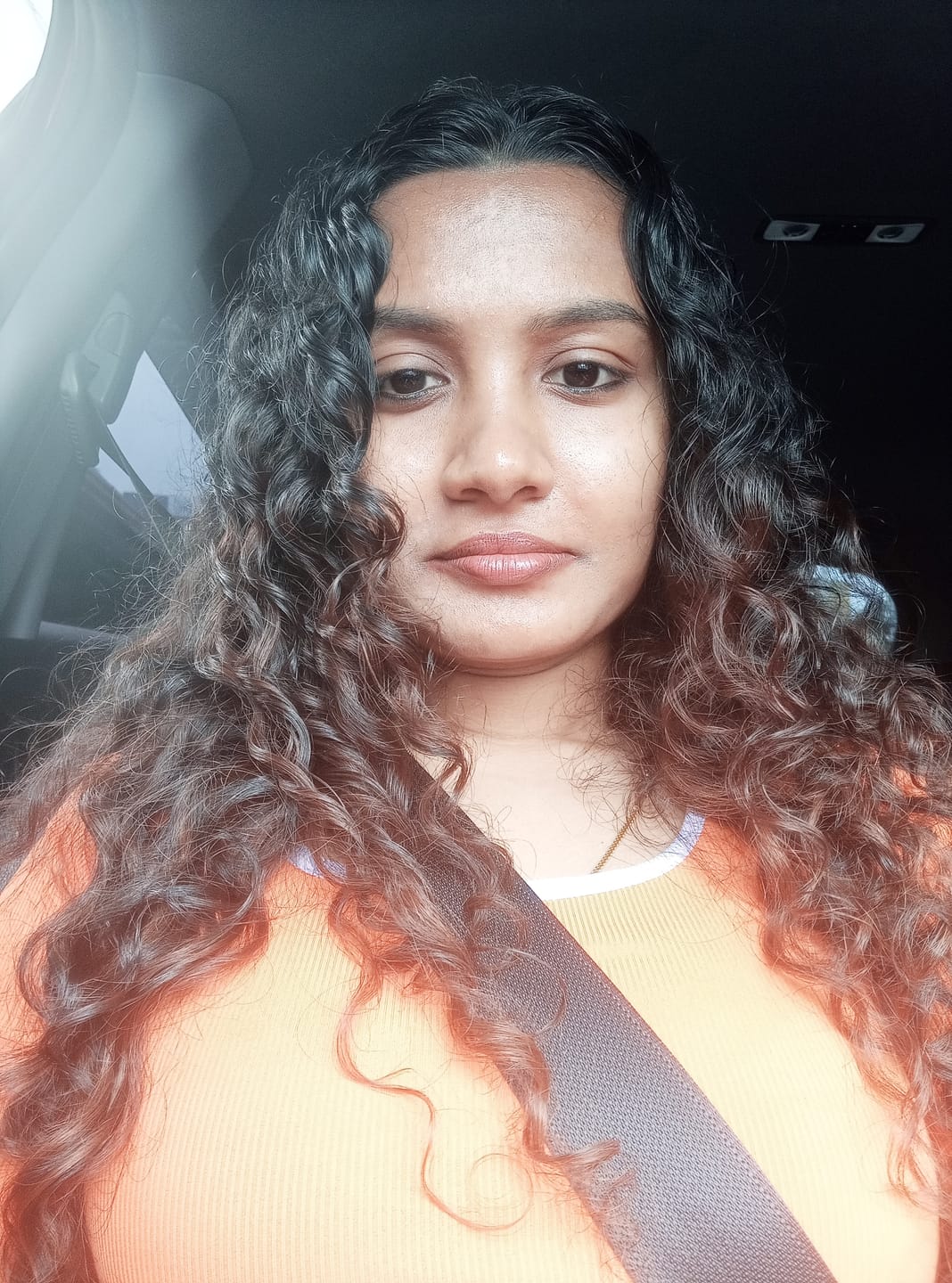 Customer photo review of Orange Sorbet Crop Top