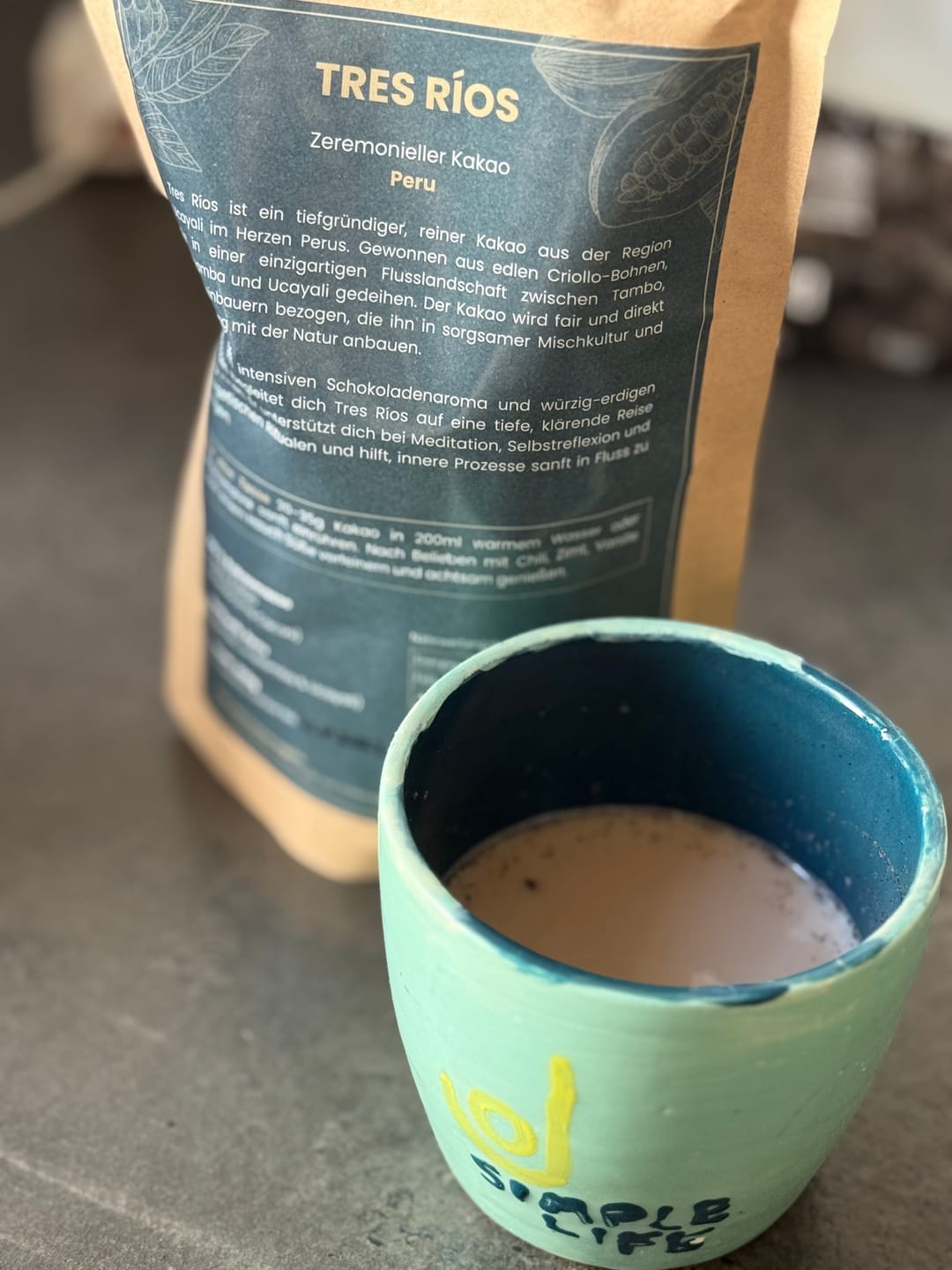 Customer photo review of TRES RIOS Kakao aus Peru