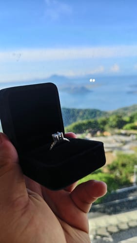 Customer photo review of 1ct Porto Engagement Ring (ON HAND)
