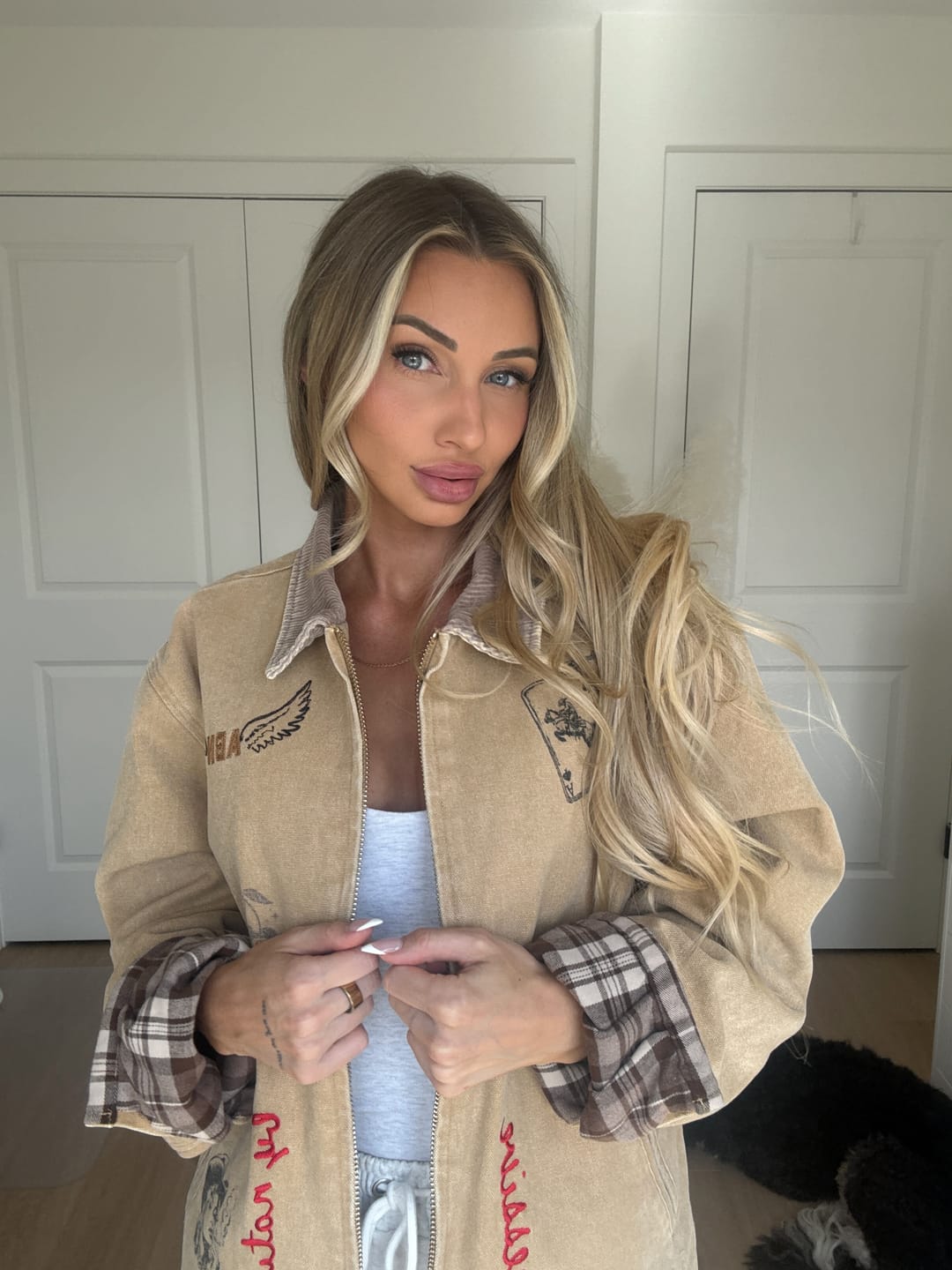 Customer photo review of ACES BARN JACKET- PRE ORDER