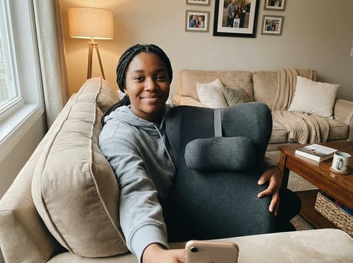 Customer photo review of Zyra - Sweet Spot Comfort Pillow