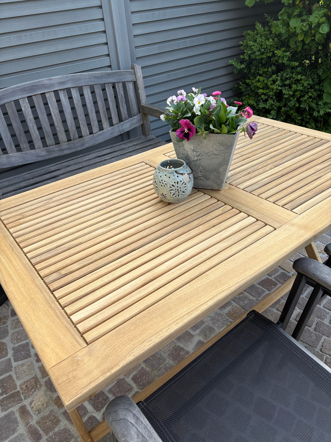 Customer photo review of Java Klapptisch rechteckig, 140 x 80 cm