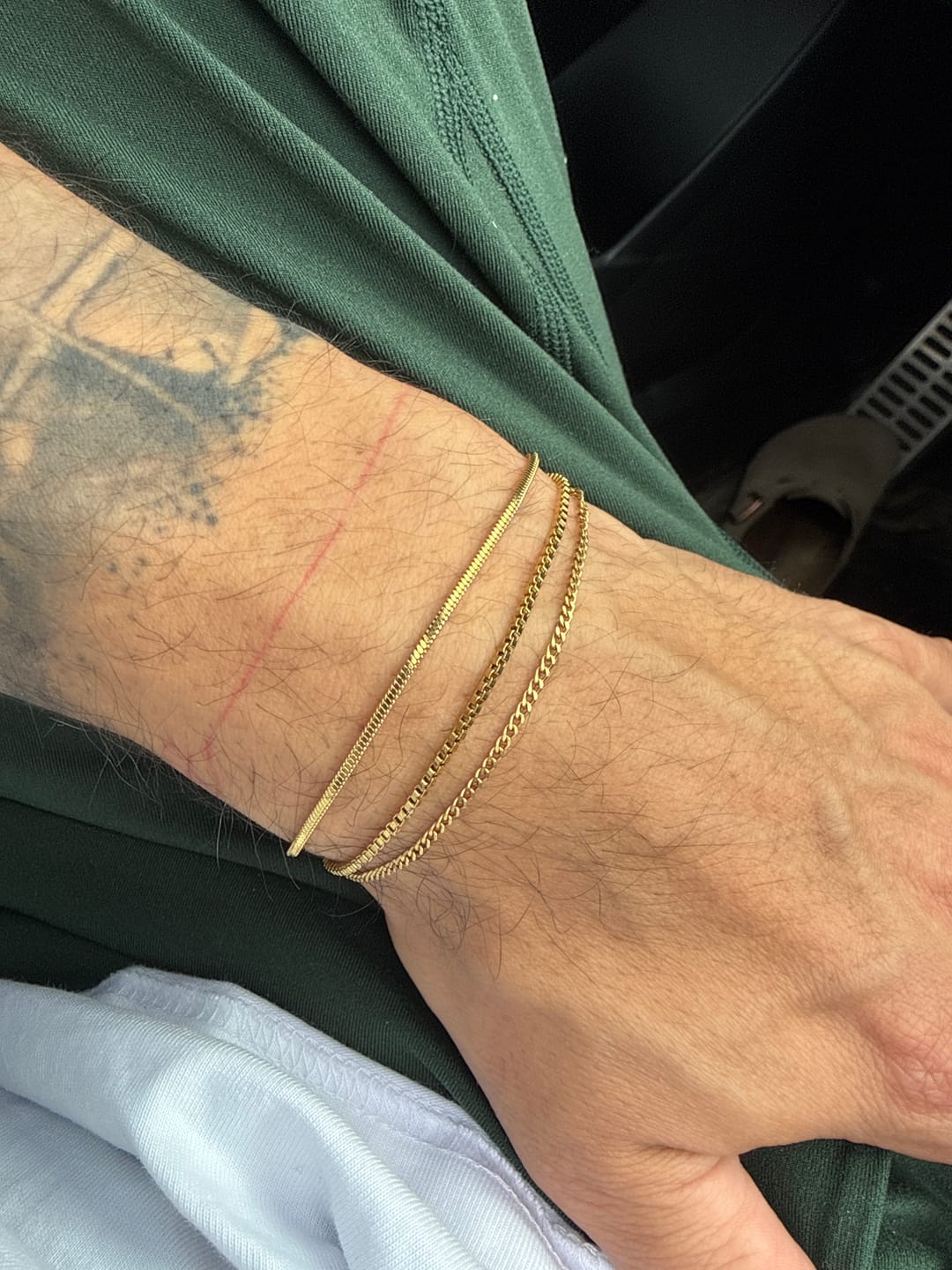 Customer photo review of Minimal Bracelet Stack