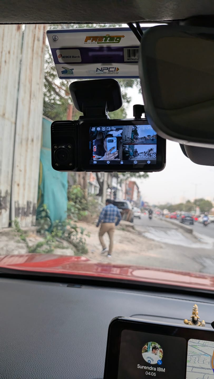 Customer photo review of Redtiger F17 4K 3-Channel 5G Wifi Dash Cam F17