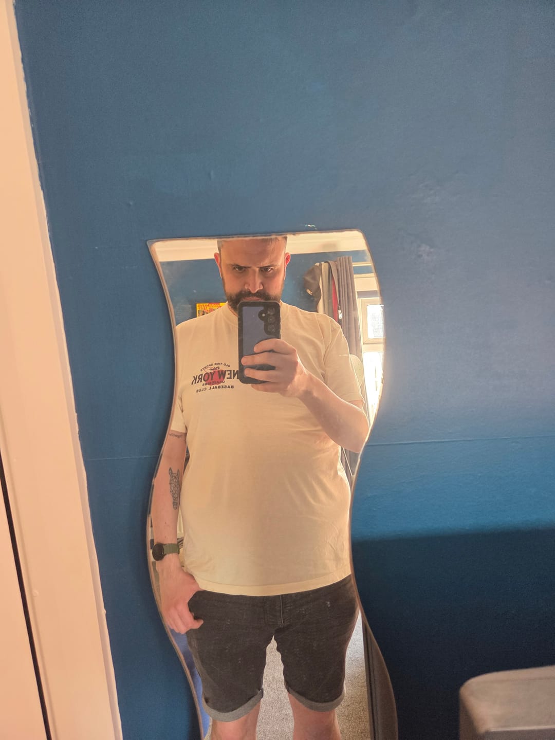Customer photo review of Old Time New York Baseball T-Shirt