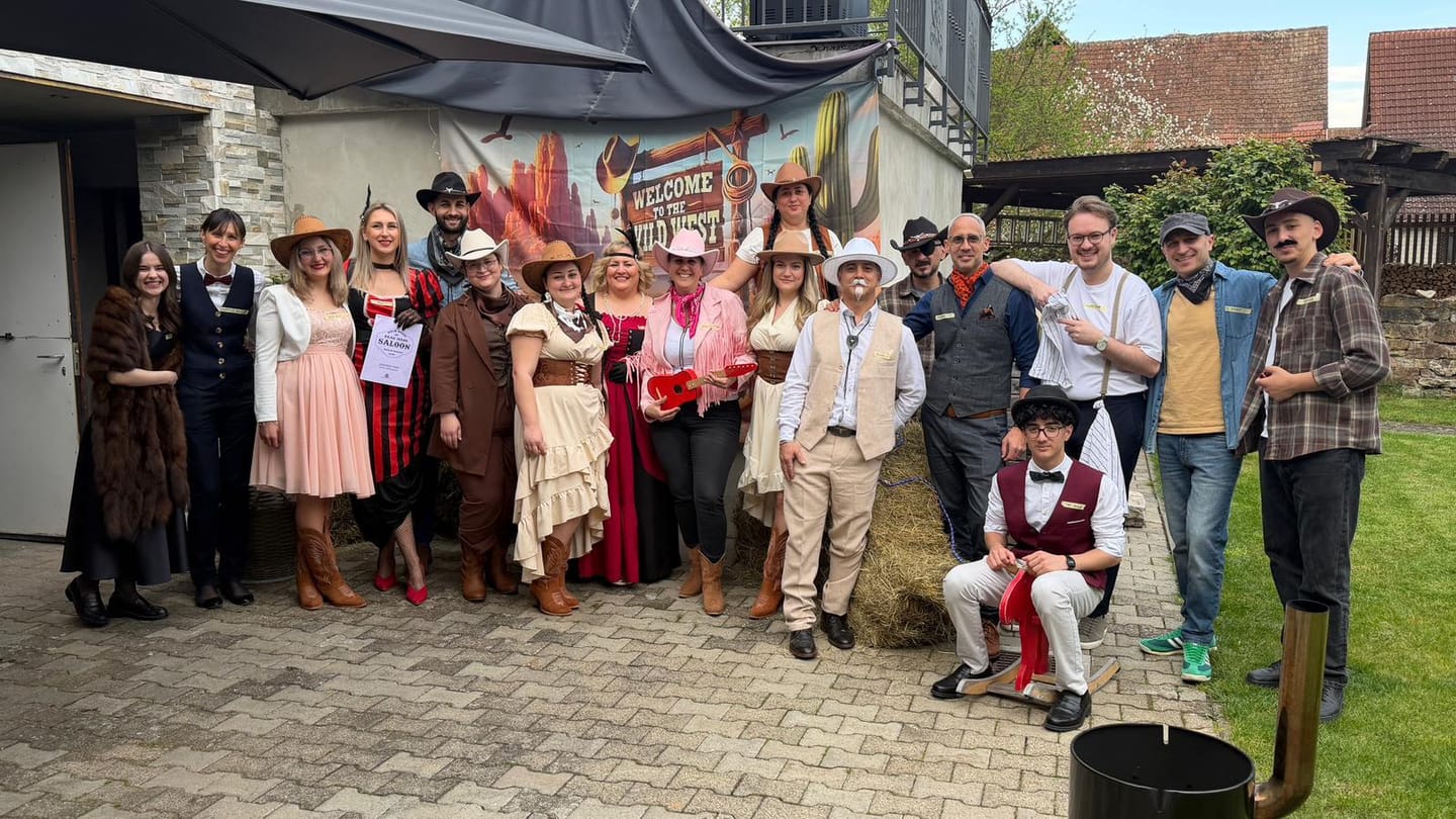 Customer photo review of Wild West Cowboy Murder Mystery Host Your Own Game Kit