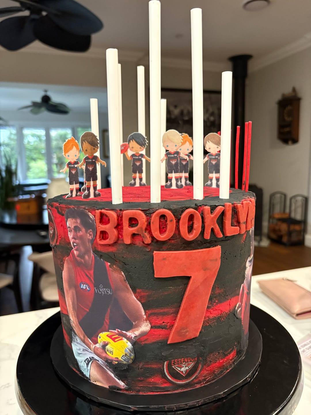 Customer photo review of A4 Rectangle Custom Edible Icing Image