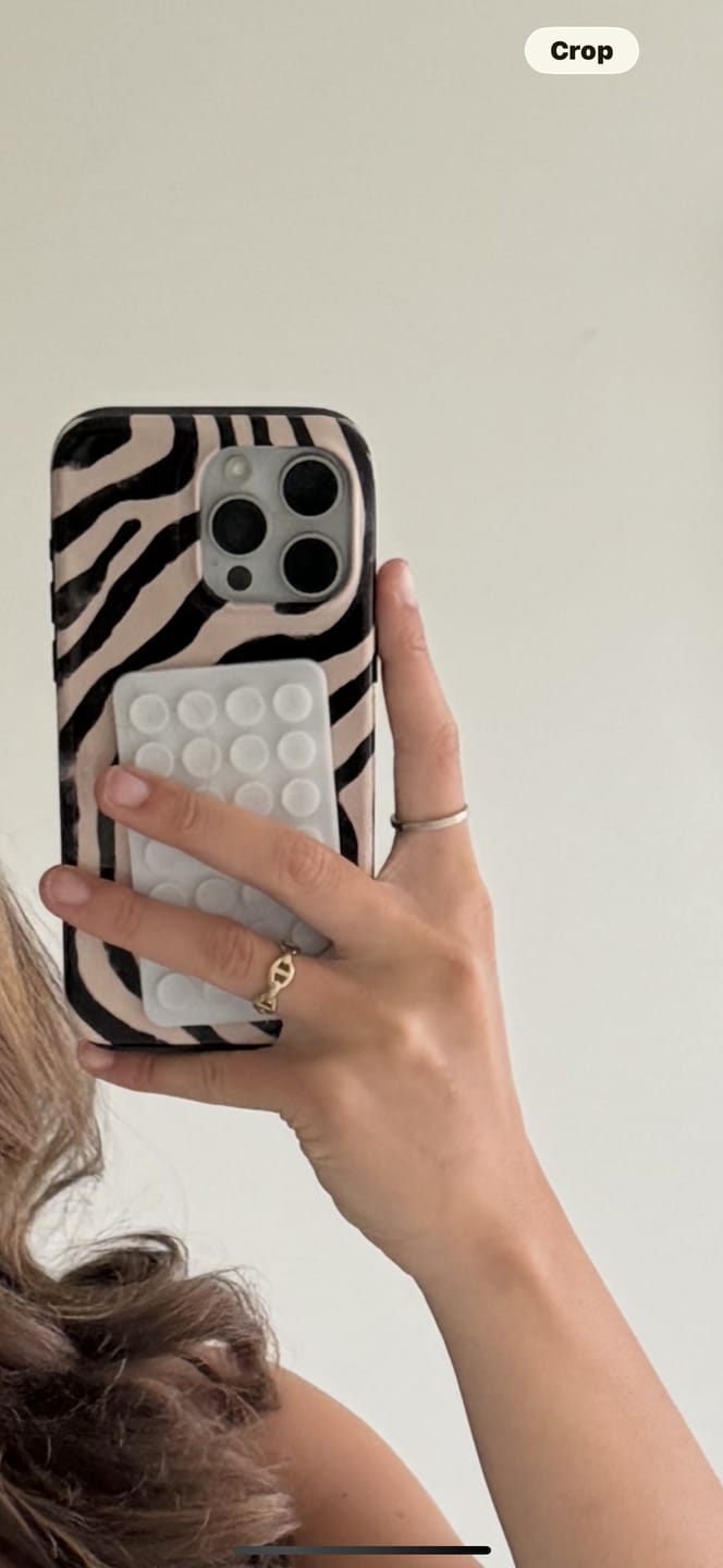 Customer photo review of zebra tough iPhone case