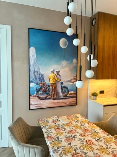 Customer photo review of Paveikslas “Miles To Go. Life To Live"