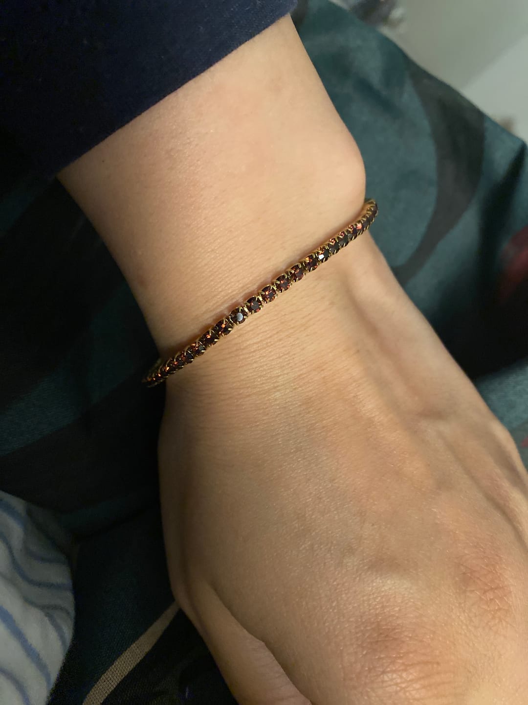 Customer photo review of Ava Gold Burgundy