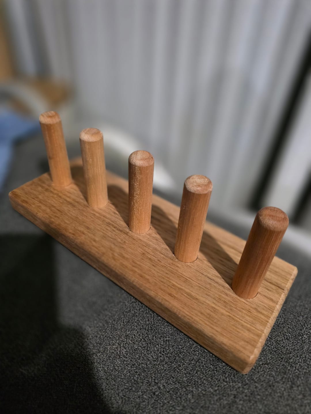 Customer photo review of Finger Puppet Stand (5 rods) Made in Australia