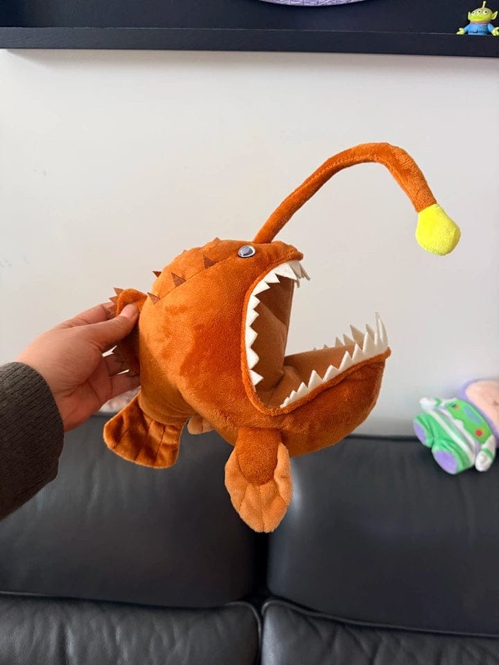 Customer photo review of Humpback Anglerfish Plush – Soft and Lifelike Stuffed Deep-Sea Creature for Nature Lovers