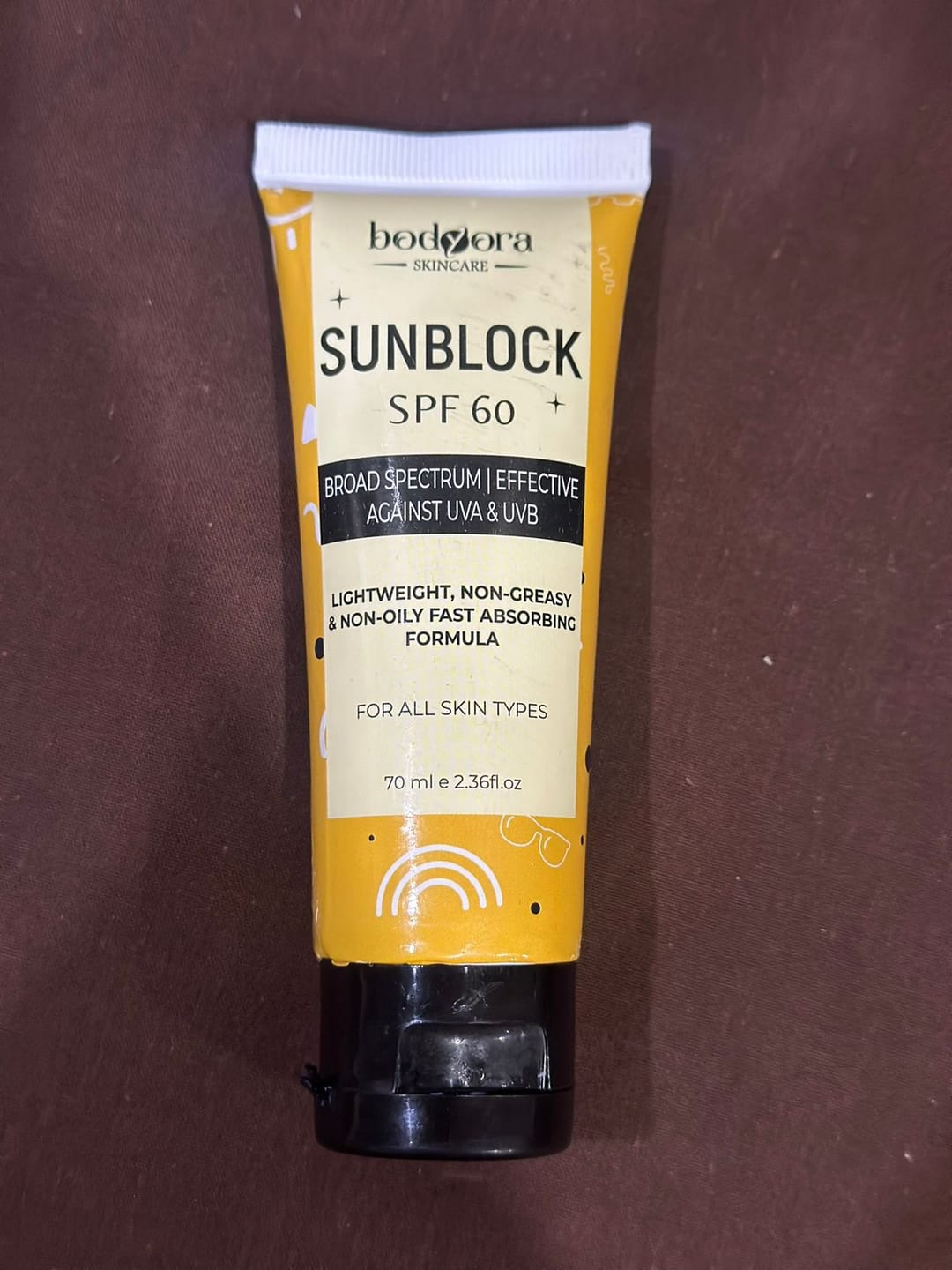 Customer photo review of Sunblock SPF 60