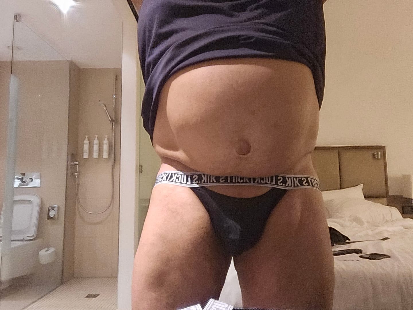 Customer photo review of 3 Pack Men's Sporty Low-Rise with U-Pouch Sexy Comfort Jockstrap