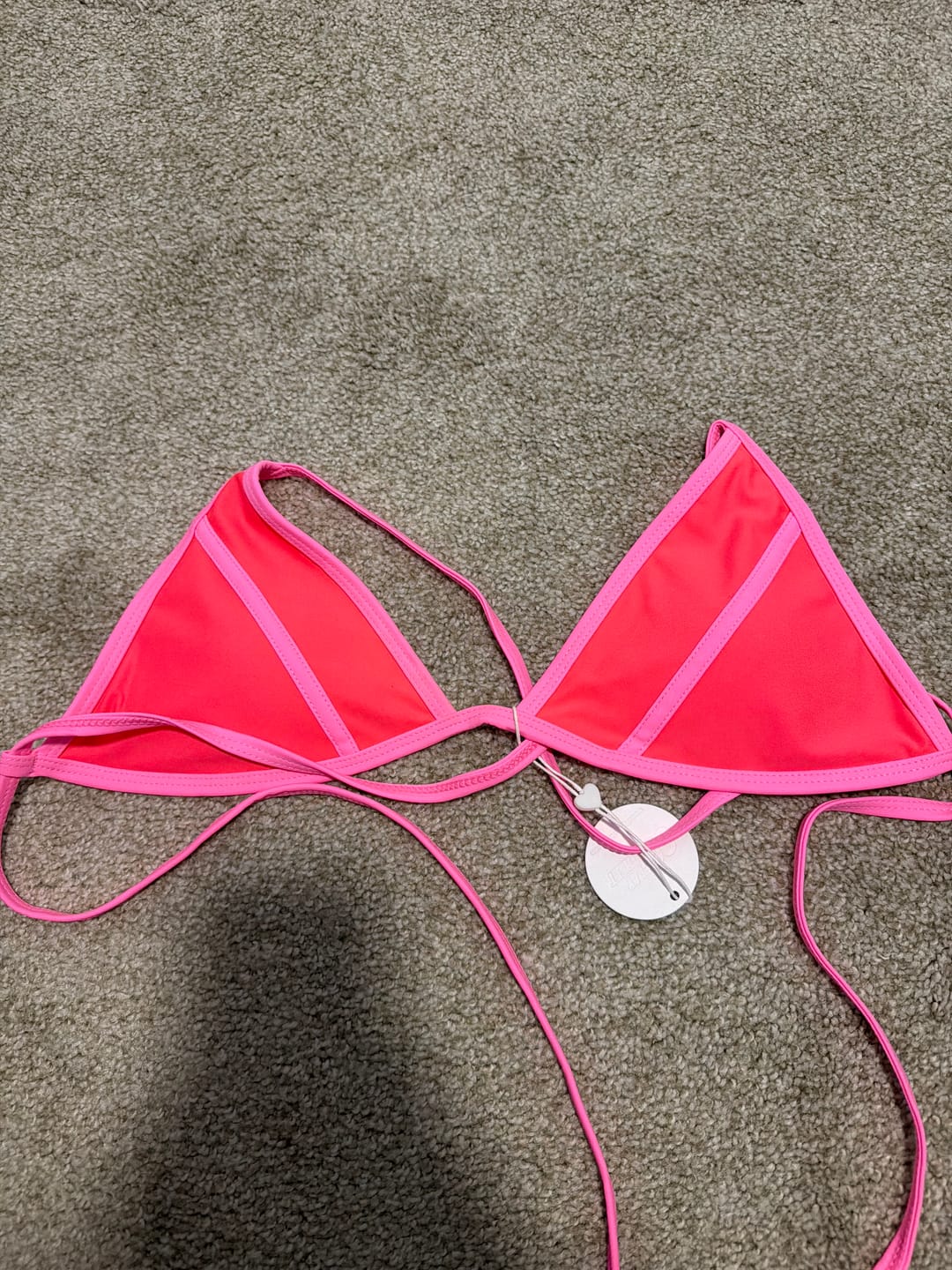 Customer photo review of LILY Melon Pop Minimal Triangle Top