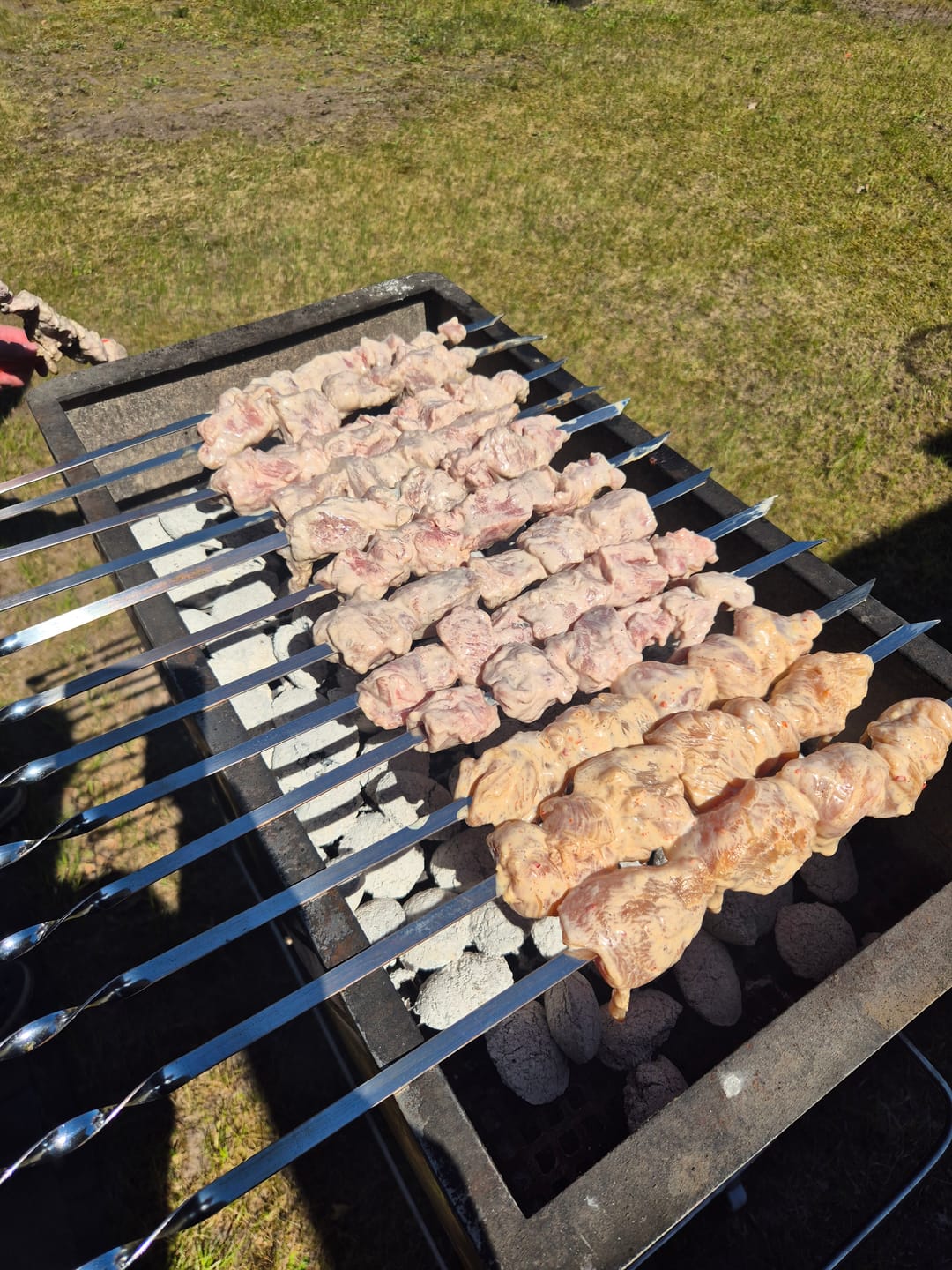 Customer photo review of Schweine-Schaschlik Original - Mayonnaise Zwiebel Kräuter Marinade | mySchaschlik