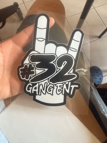 Customer photo review of 32 GANG DECAL